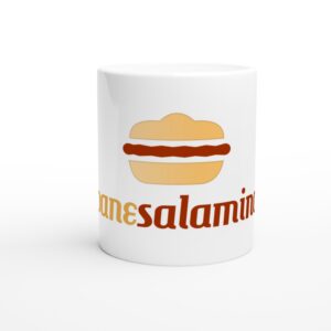 Tazza bianca in ceramica